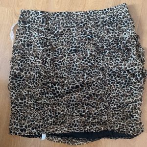 Missguided leopard print mini skirt